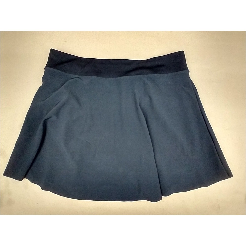 Nike Women's Athletic Navy Blue Golf Tennis Large‎ Skort Pull On Pockets - Picture 8 of 11